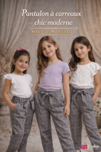 Pantalon à carreaux - Chic et moderne - Mayoral