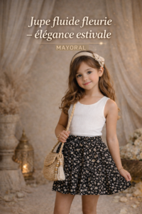 Jupe fluide fleurie - Mayoral