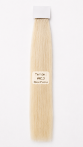 Extensions Lisses Premium <br>#613 Blanc Platine <br> 100g | 50 cm
